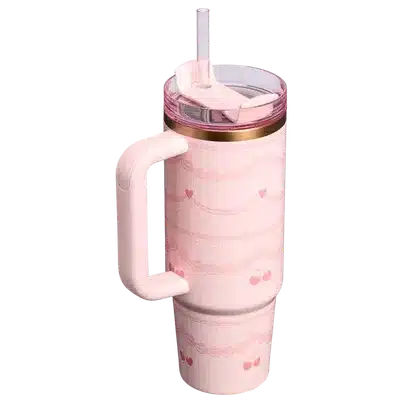 Premium Insulated Tumbler with Handle & Straw