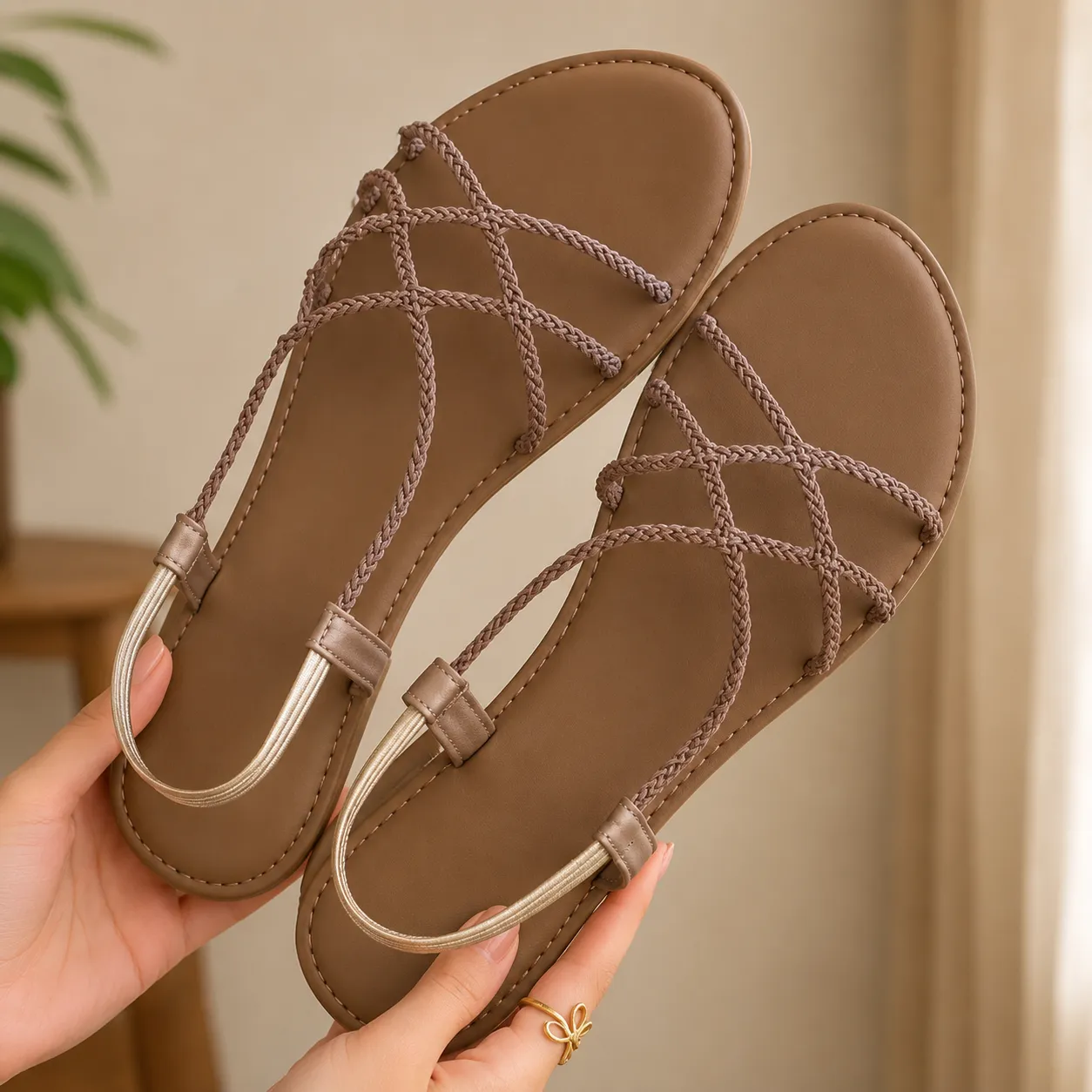 Comfort Platform Slingback Casual Sandals
